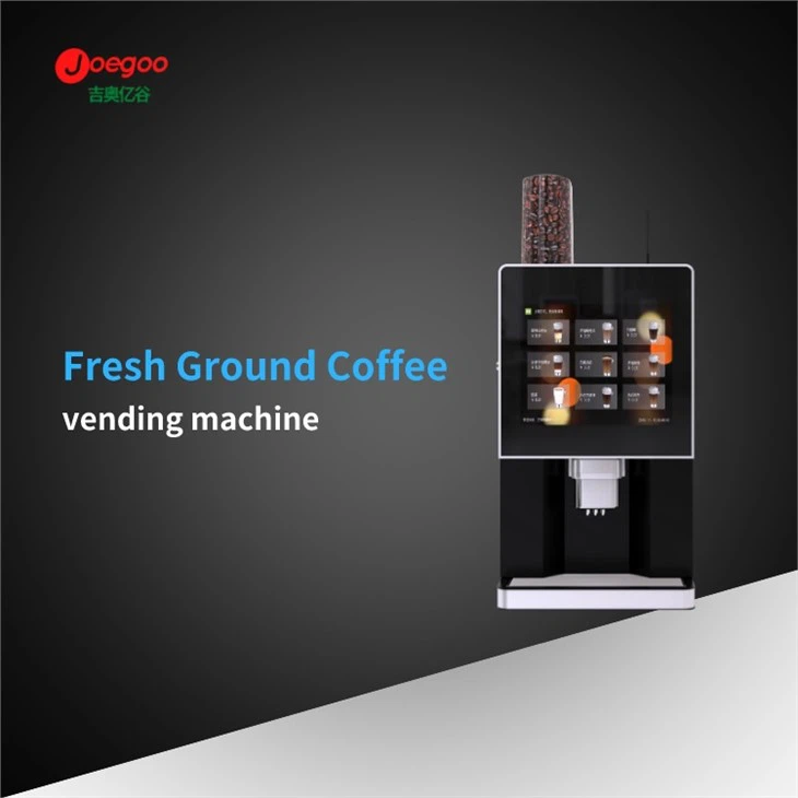 Máquina de café espresso automática de pago con código QR